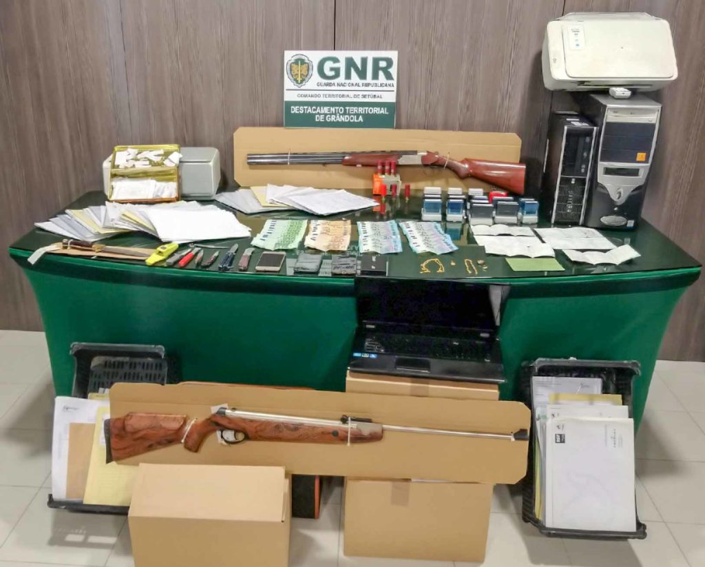 Rede detida pela GNR Grândola por burlas furtos e crimes