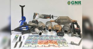 Catalisadores furtados, recuperados pela GNR em Barcelos