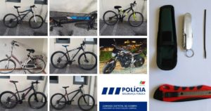 Detido em Coimbra por furto em garagens. Bicicletas e Motociclo recuperados.