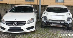 Mercedes Class A, brancos, furtados, recuperados pela GNR em Amarante
