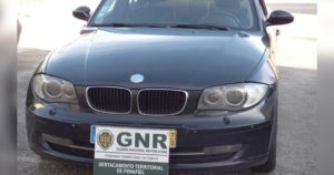 BMW série 1, furtado em Paredes, recuperado pela GNR