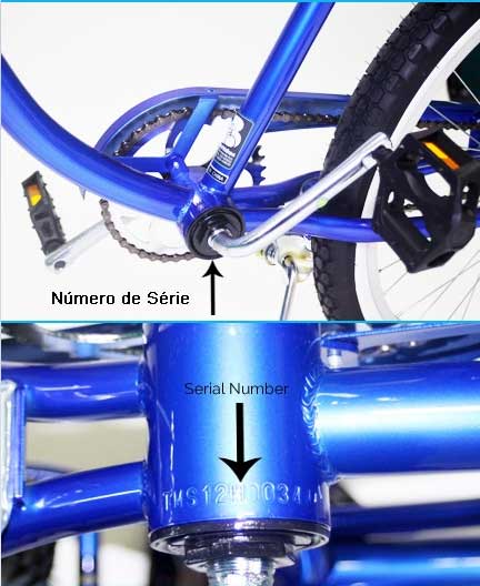 número de série da bicicleta